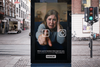 billboard campaign advertising instagrams failure to stop scams blocked by meta media buyers 6926ccf5e1ea4