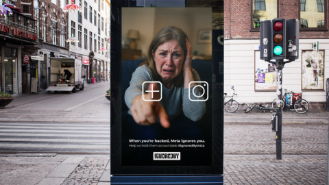 Campanie publicitară pe panouri care denunță eșecul Instagram în combaterea escrocheriilor, cenzurată de cumpărătorii de media Meta 1 billboard campaign advertising instagrams failure to stop scams blocked by meta media buyers 6926ccf5e1ea4