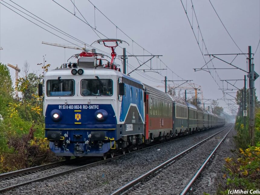 video a doua locomotiva electrica modernizata la brasov prin pnrr a tractat 16 vagoane cu 160 km h pe relatia bucuresti fetesti 6910d7e74c5a4
