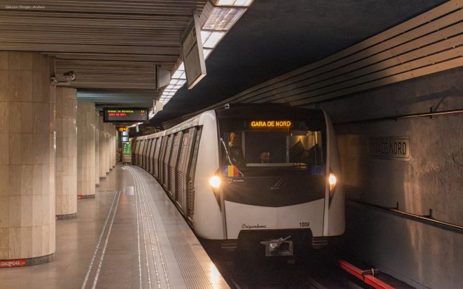 foto premiera la metrou tren bombardier pe magistrala 4 gara de nord jiului 695be3d8bdddd