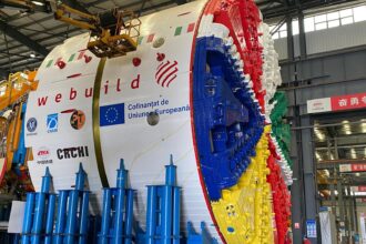 uriasul care va sapa cel mai lung tunel de autostrada prin carpati a ajuns la calarasi 6967cd6e981bc