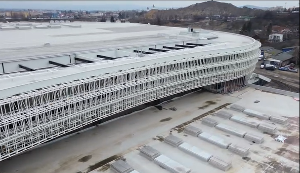 Bijuteria arhitecturală a României: Sala Polivalentă din Brașov, aproape de finalizare în ceea ce privește structura de rezistență 1 video colosseumul romaniei sala polivalenta brasov aproape finalizata la structura de rezistenta 699c394e460db