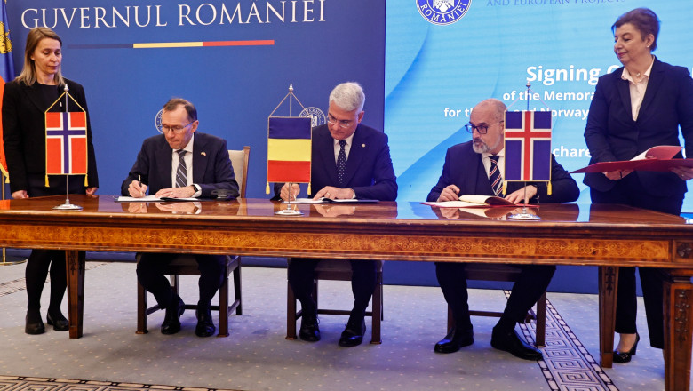 video romania semneaza noile acorduri pentru granturile see si norvegiene aproape 600 milioane de euro pentru dezvoltare si coeziune 6a04661d4174e