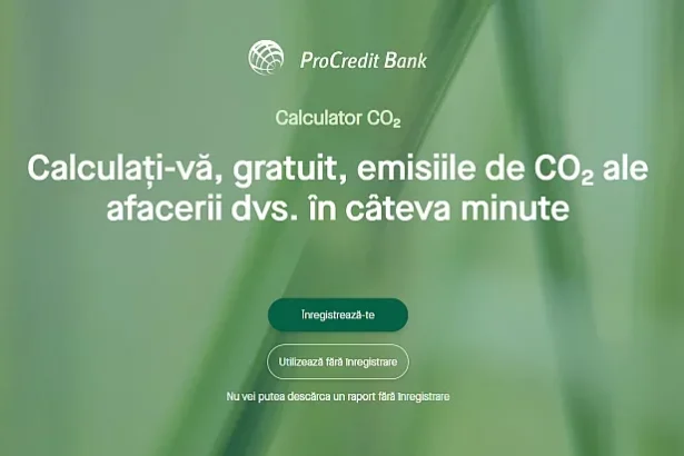 procredit bank promoveaza utilizarea calculatorului de emisii coe28282 pentru companii printr o campanie cu premii 6a30d8600e389